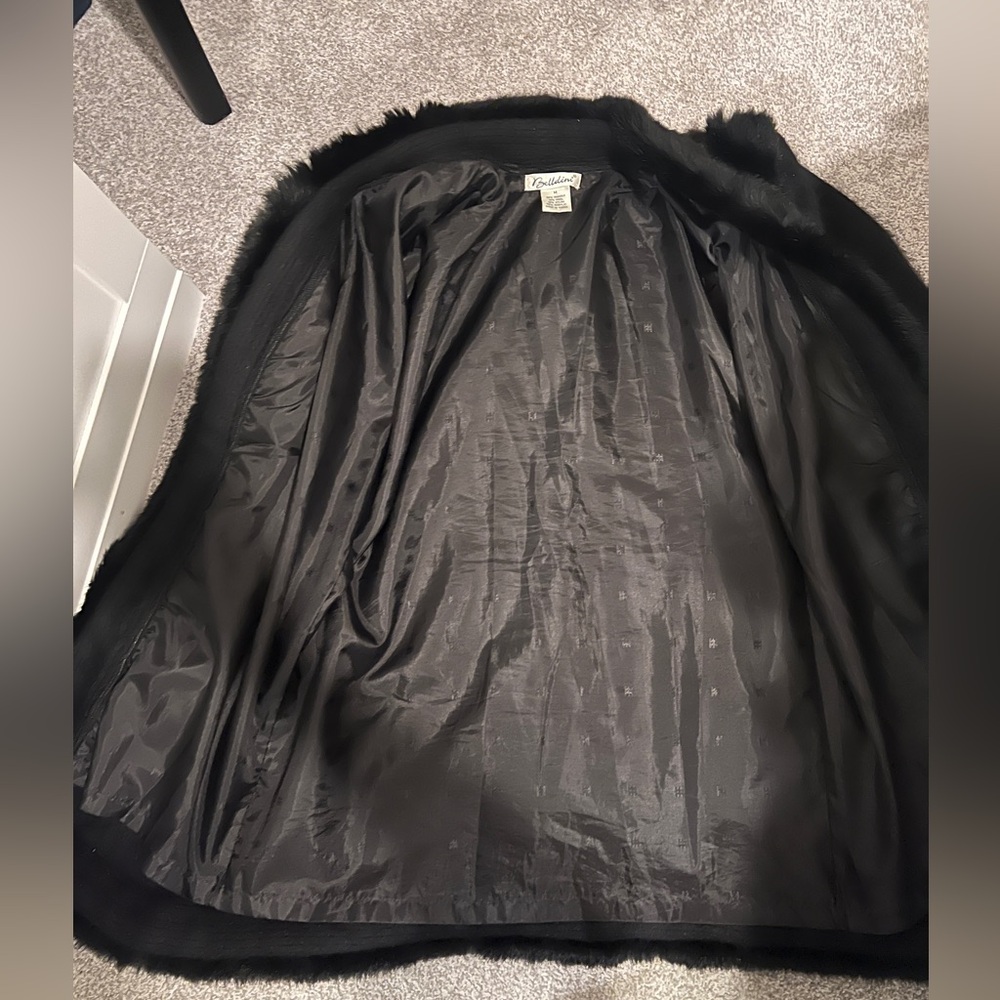 Belldini Vintage Fur Penny Lane style coat, size medium, in black - Picture 4 of 8